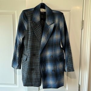 Brand New multi plaid blazer